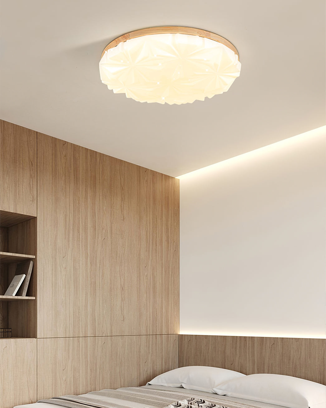 VennerAura™ Deckenleuchte – Natürliche LED-Deckenlampe mit Holzdesign für warme Wohnräume