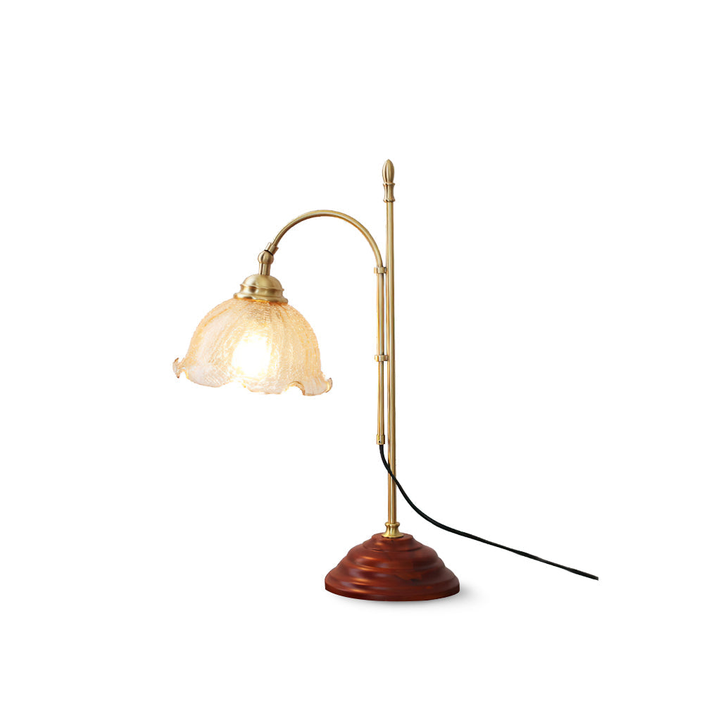AgedRadiance™ Tischlampe – Vintage Design Lampe mit Patina-Glas & warmem Licht