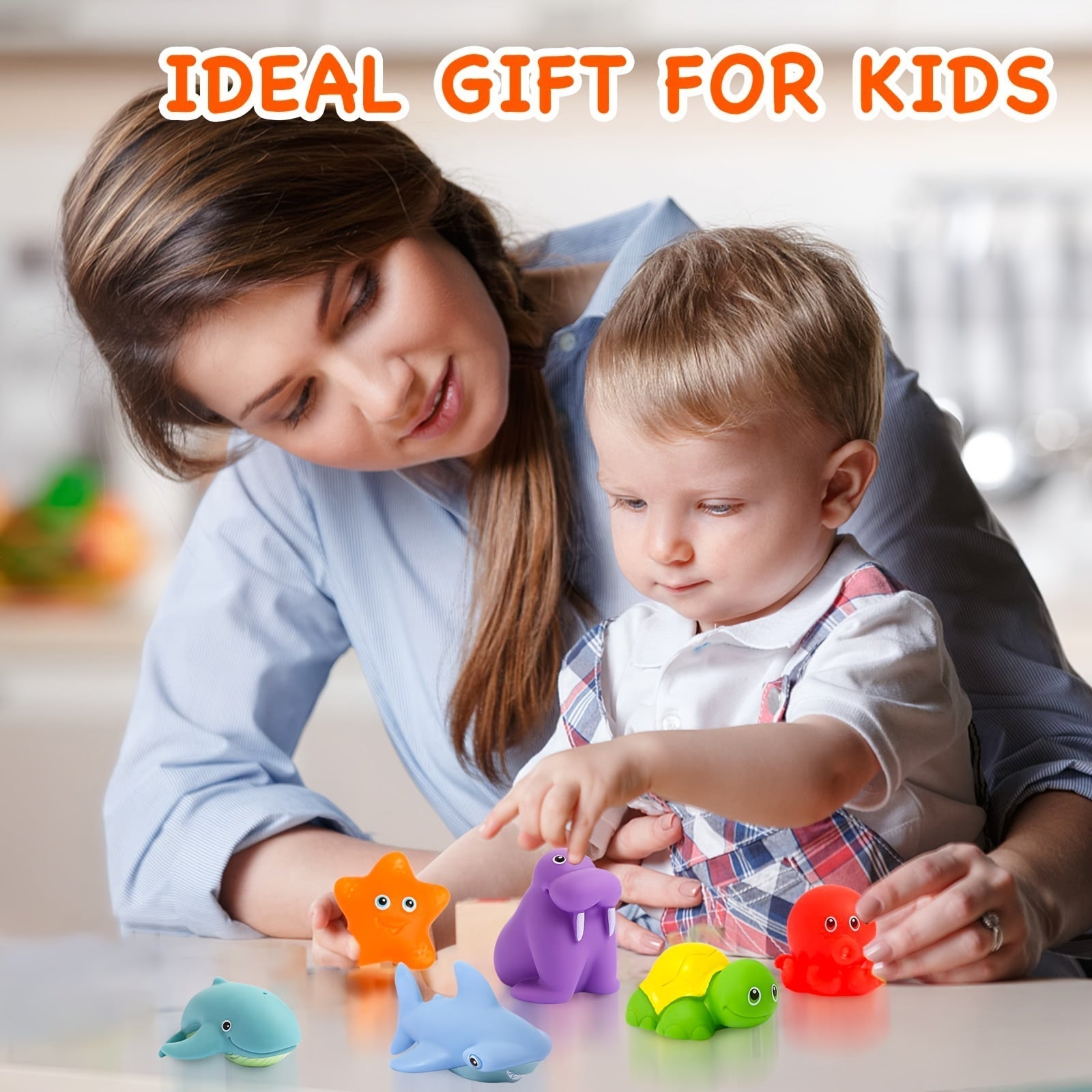 AquaPals™ – Weiches Schwimmspielzeug-Set für Babys & Kleinkinder | Badespielzeug Tiere & Wasserspaß