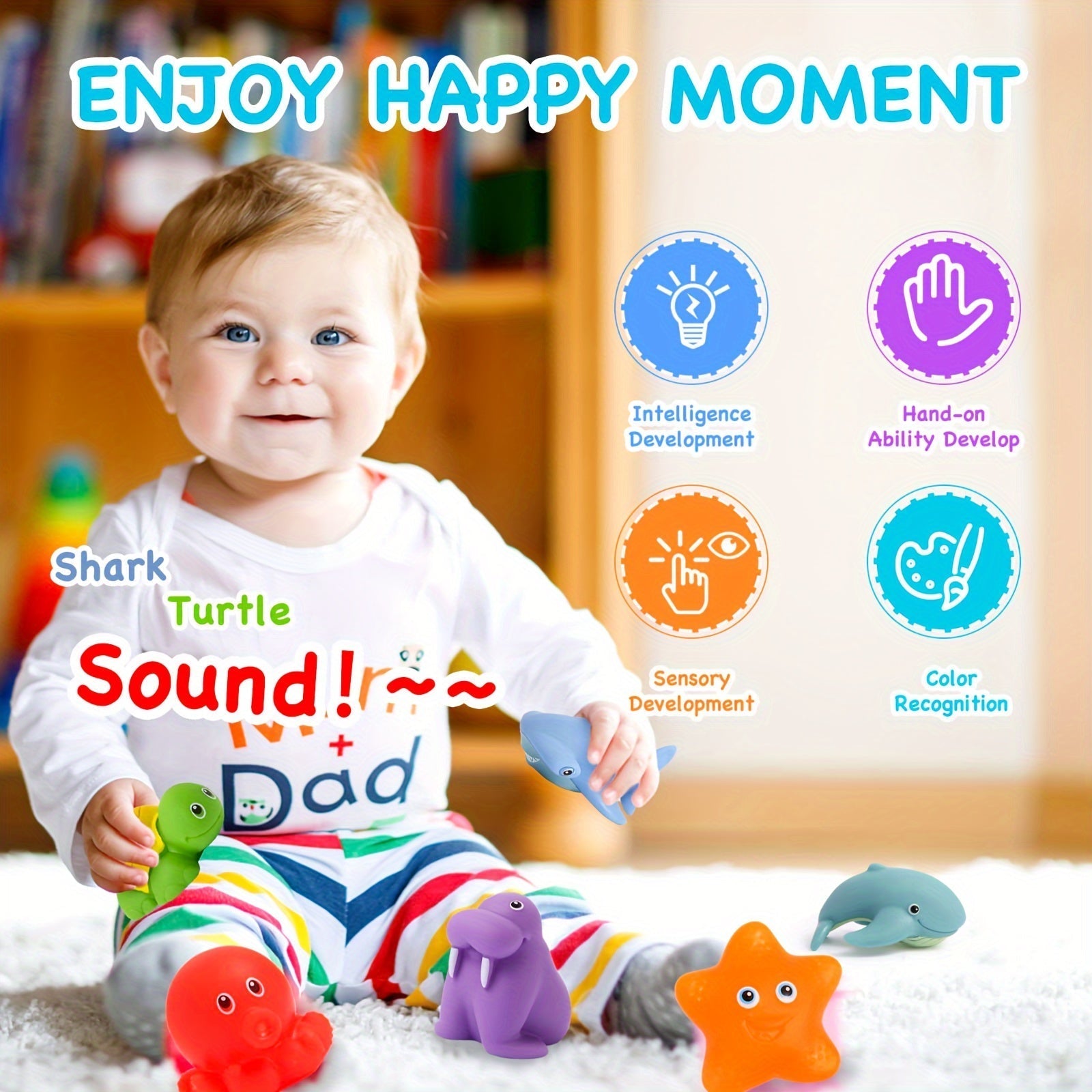 AquaPals™ – Weiches Schwimmspielzeug-Set für Babys & Kleinkinder | Badespielzeug Tiere & Wasserspaß