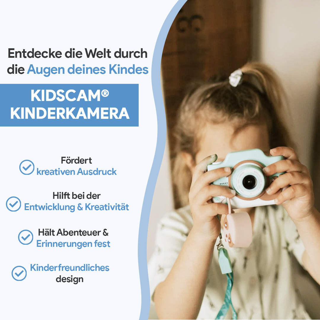 KidsCam Pro™ Kinderkamera – HD Foto & Video, Lernfunktionen, robust & leicht