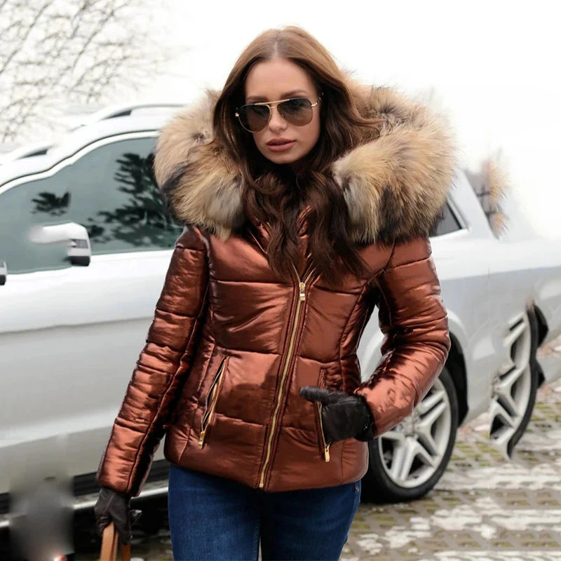 Arctica™ – Damen Steppjacke mit Kunstfellkapuze | Wärmend, Elegant & Schlank Geschnitten für den Winter