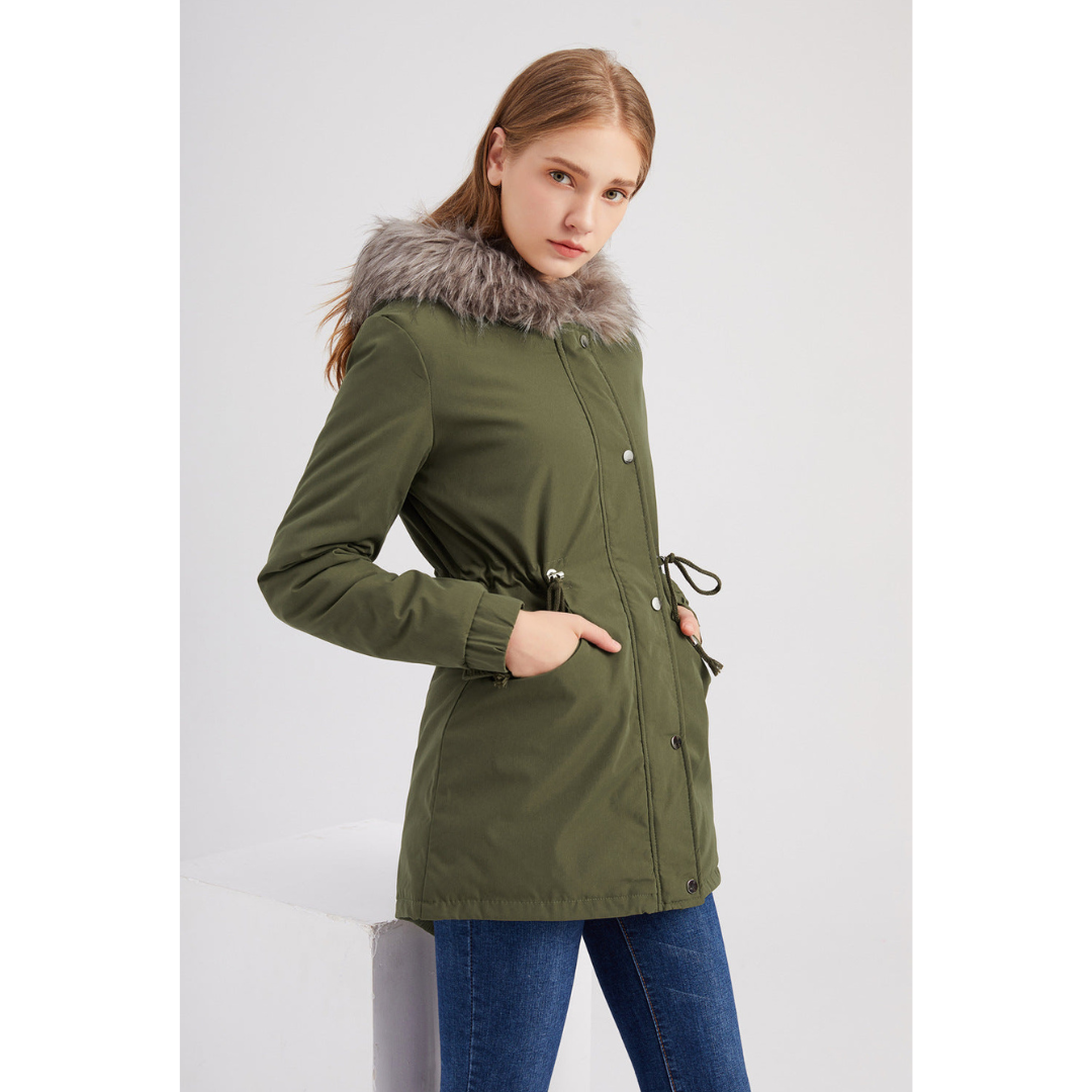 Caira | Damen Warmer Kapuzen-Parka – Winterjacke für Komfort & Schutz
