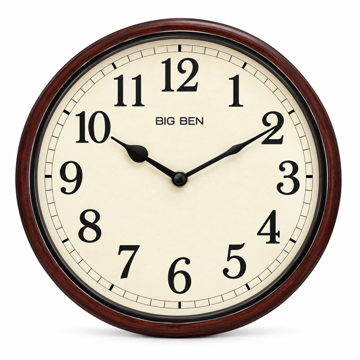 WoodenTick™ – Klassische braune Design-Wanduhr aus Holz - Less Goods