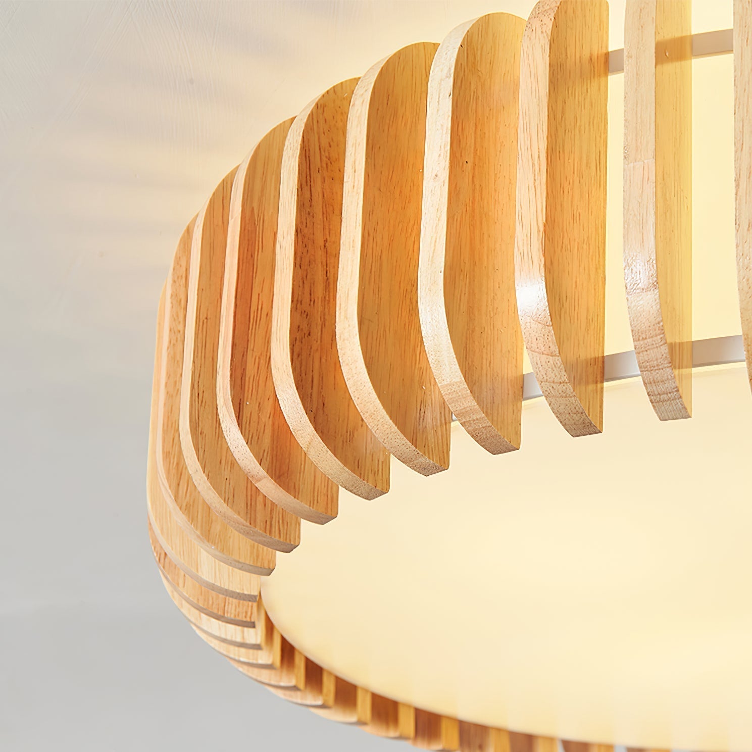 TimberTamburo™ Deckenleuchte – Natürliche Holz-Designlampe mit warmem LED-Licht