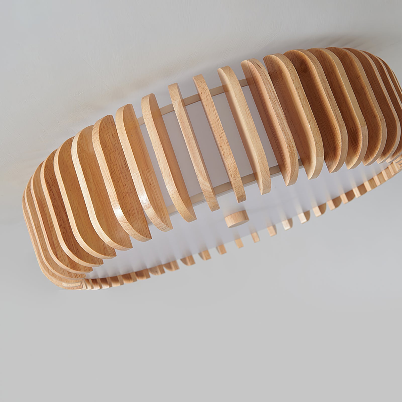 TimberTamburo™ Deckenleuchte – Natürliche Holz-Designlampe mit warmem LED-Licht