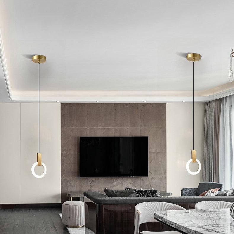 AuraRing™ Pendelleuchte – Minimalistische LED-Hängelampe im nordischen Ring-Design