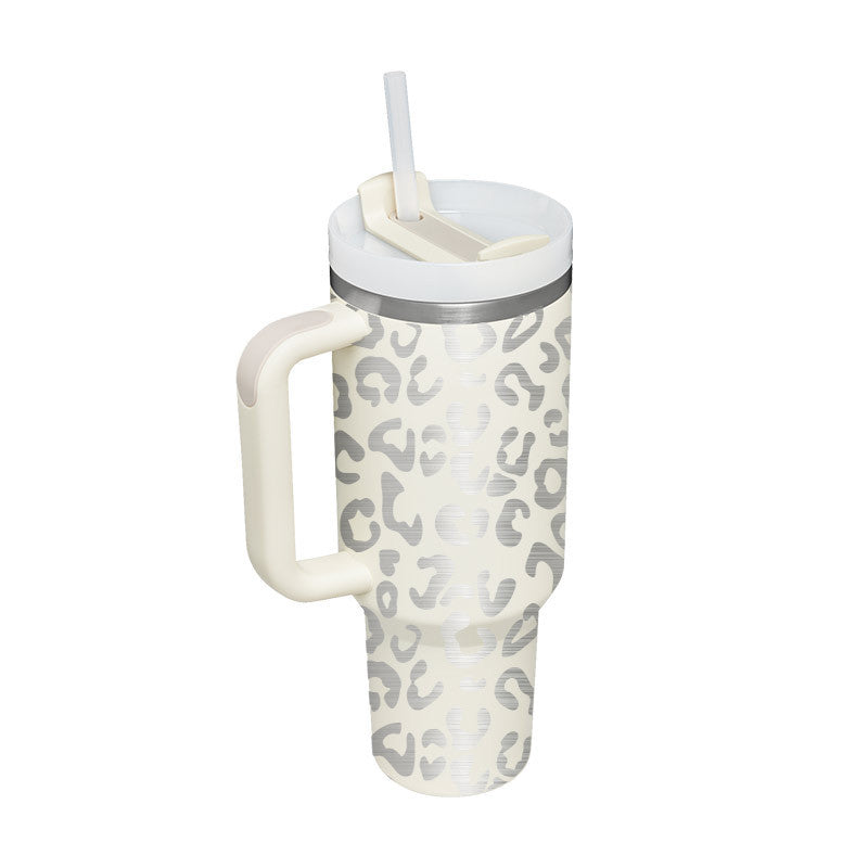 ChillMug™ – Isolierter Trinkbecher mit Griff & Strohhalm | 40 oz Thermobecher für unterwegs