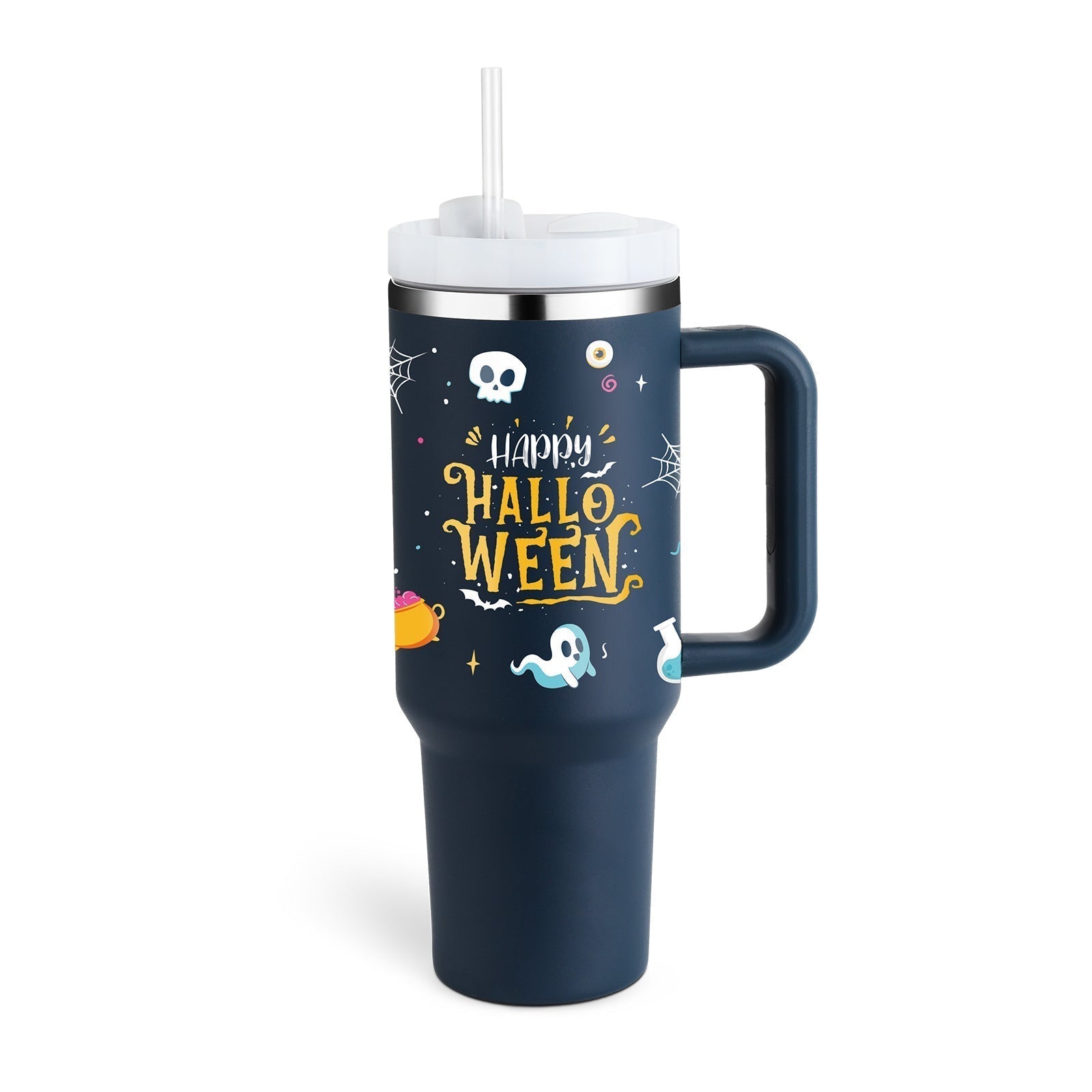 ChillMug™ – Isolierter Trinkbecher mit Griff & Strohhalm | 40 oz Thermobecher für unterwegs