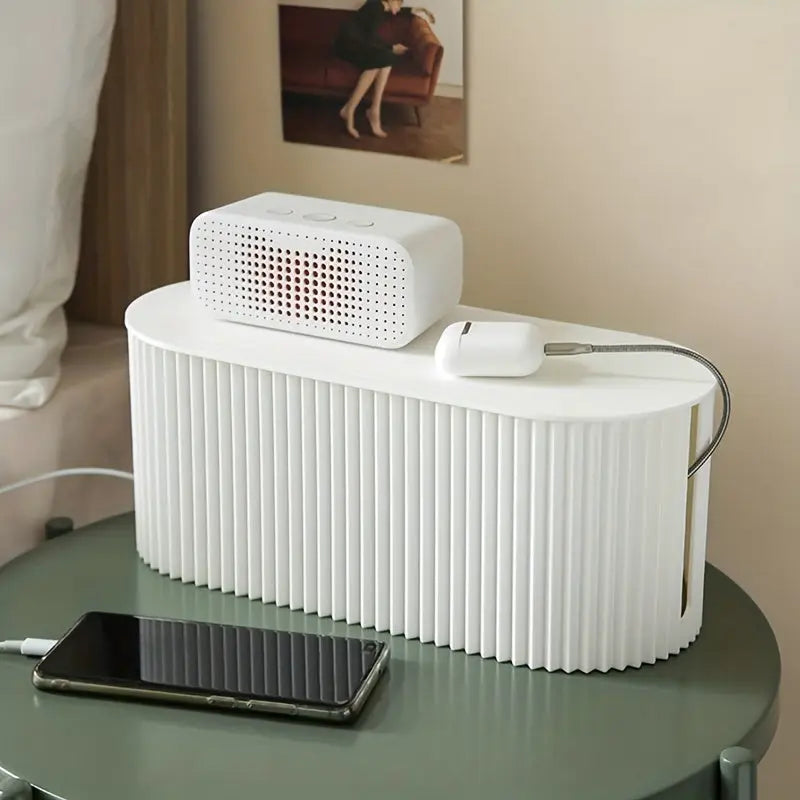 TidyCord™ – Kabelaufbewahrungsbox für Ordnung am Schreibtisch | Kabelmanagement & Zubehöraufbewahrung