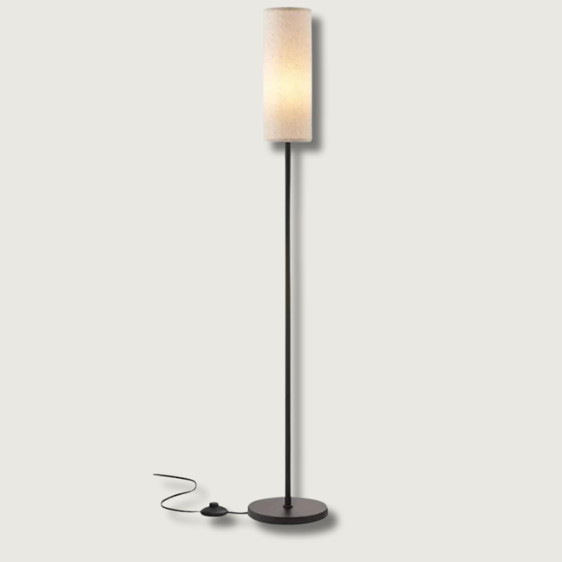 GlowRenske™ Moderne Stehlampe – Elegante LED Standlampe mit Stoffschirm