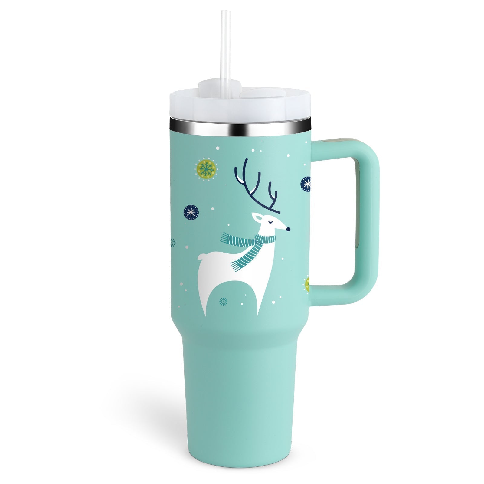 ChillMug™ – Isolierter Trinkbecher mit Griff & Strohhalm | 40 oz Thermobecher für unterwegs