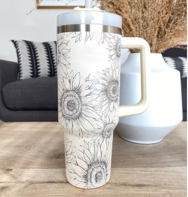 ChillMug™ – Isolierter Trinkbecher mit Griff & Strohhalm | 40 oz Thermobecher für unterwegs