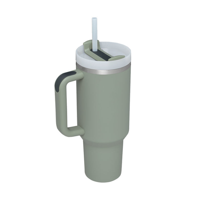 ChillMug™ – Isolierter Trinkbecher mit Griff & Strohhalm | 40 oz Thermobecher für unterwegs