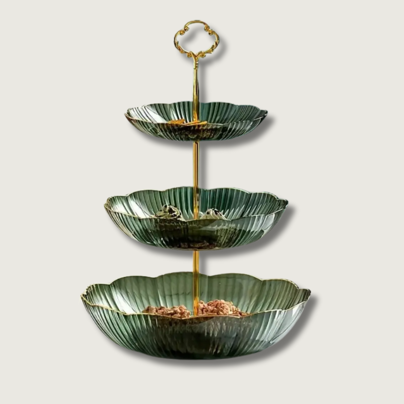 EasyStack™ – Elegante 3-Etagen Obst- & Snackaufbewahrung für die Küche