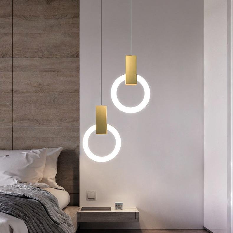 AuraRing™ Pendelleuchte – Minimalistische LED-Hängelampe im nordischen Ring-Design