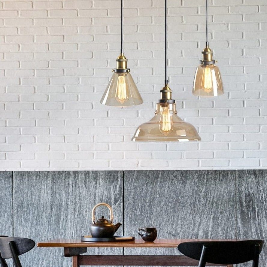 GlassHaven™ – Elegante Industrie-Pendelleuchte aus Glas im Loft-Design