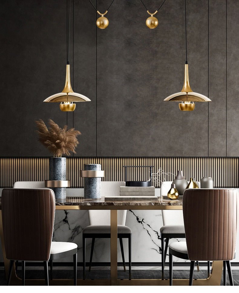 ChromeLuxe™ Pendelleuchte – Moderne Hängelampe mit Chrom-Finish für stilvolle Räume