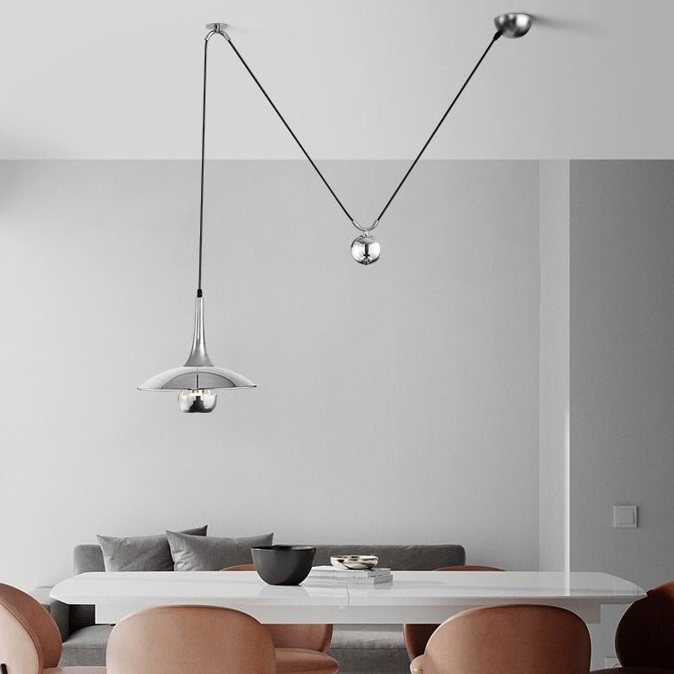 ChromeLuxe™ Pendelleuchte – Moderne Hängelampe mit Chrom-Finish für stilvolle Räume