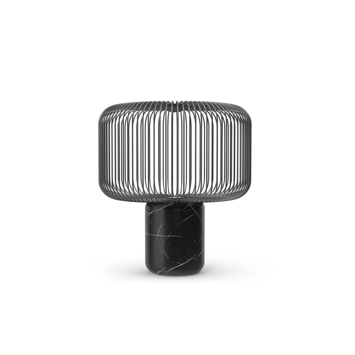 KeshiBeam™ Tischlampe – Elegante Design-Lampe mit schwarzem Marmorfuß & warmem Licht