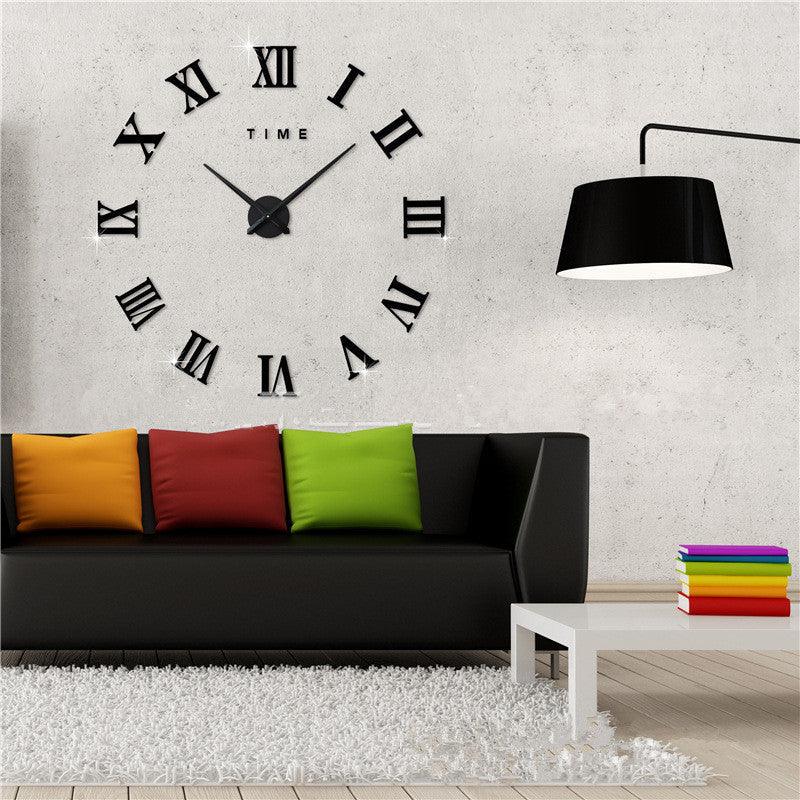 PureTime™ – Moderne Nordic Wand­uhr (DIY 3D Acryl Design, Große Wohnzimmer Deko, 90 cm)