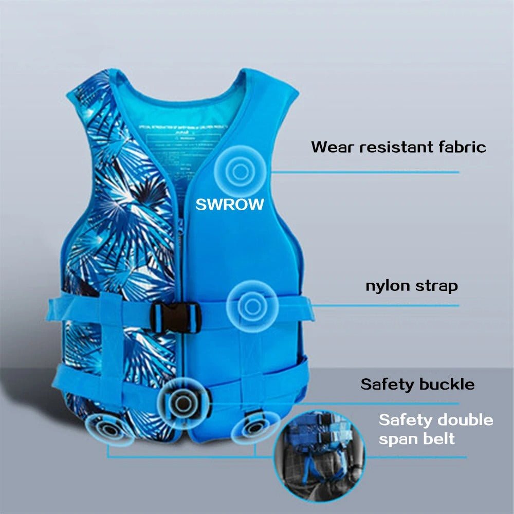 Schwimmweste für Wassersport – Hochwertige Auftriebsweste aus Neopren für Schwimmen, Bootfahren & Kajak – Für Erwachsene & Kinder - Less Goods