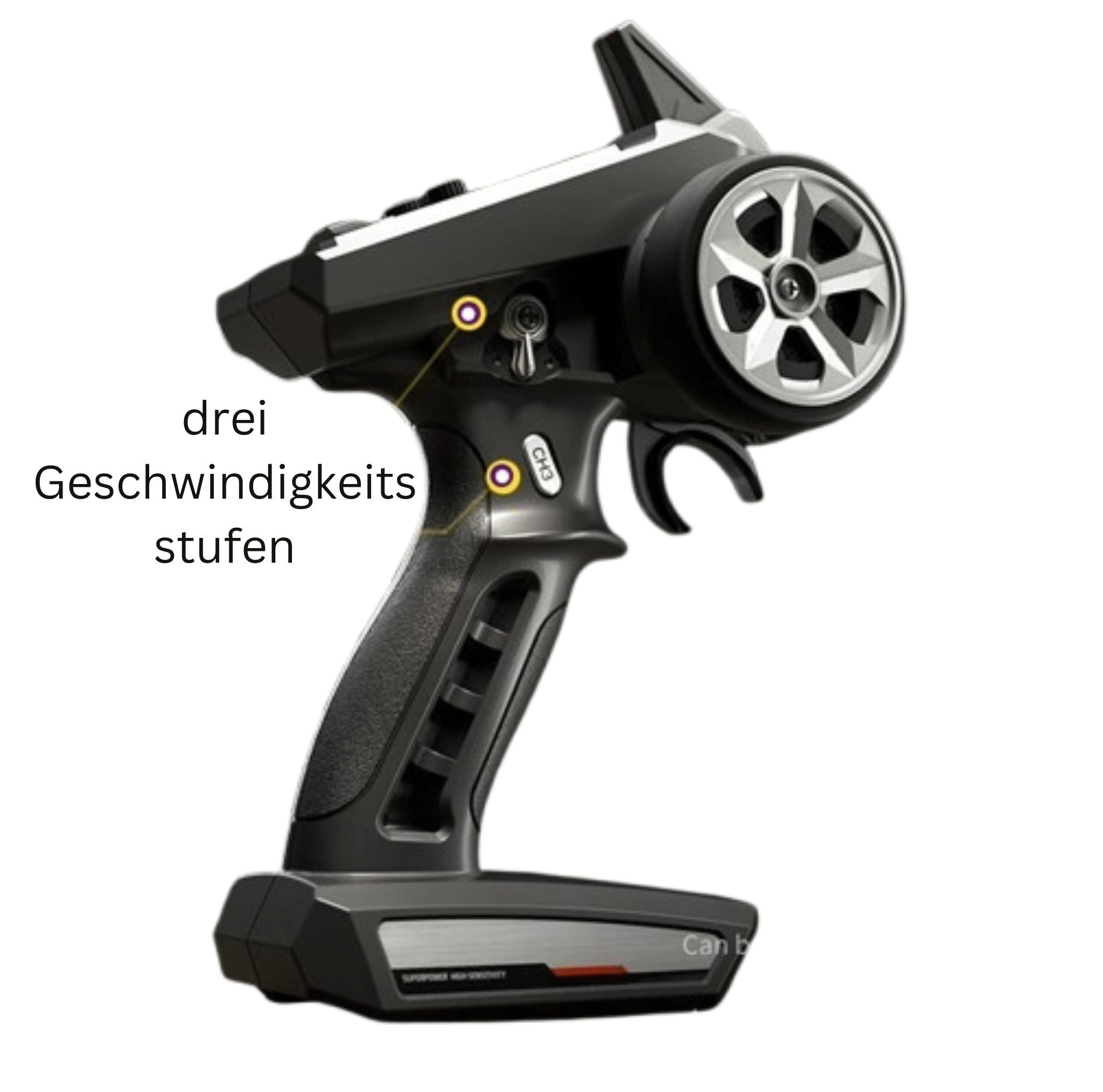 ZWN RC Auto 1:16 – 50 km/h 4WD Monstertruck mit 2.4GHz Fernsteuerung und Lithium - Batterie - Less Goods