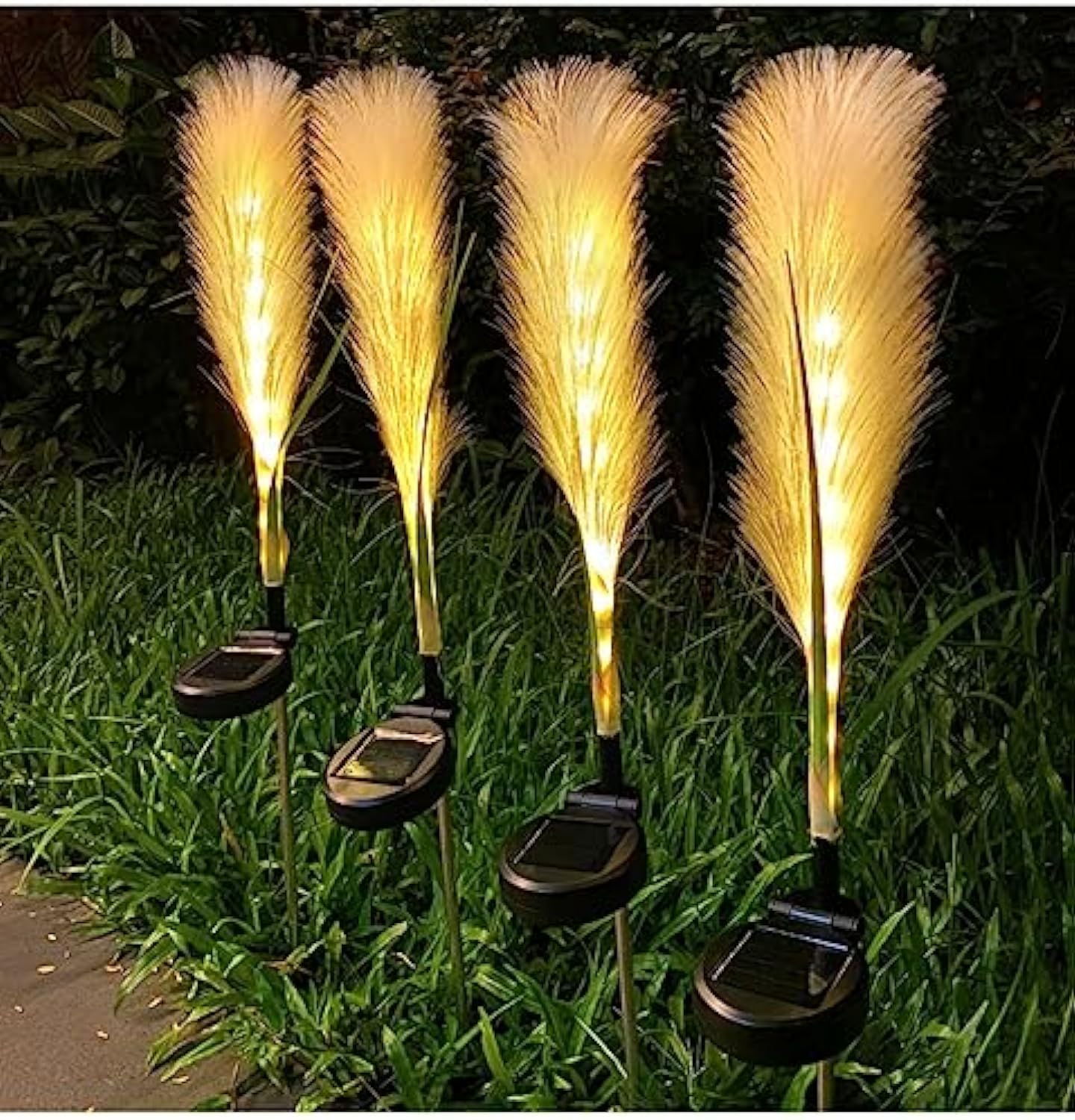 ReedGlow™ Solar Fiber Reed Lights – Natürliche Solar-Gartenleuchten für Weg & Terrasse