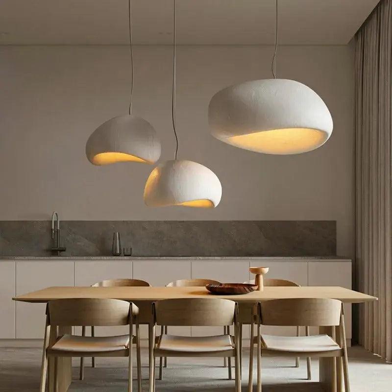 ResinAura™ Pendelleuchte – Moderne Japandi-Hängelampe aus Resin (E27, minimalistisch)