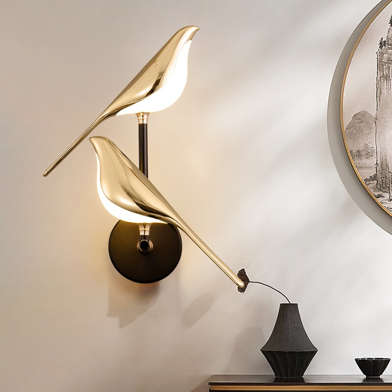 GlowFeather | Moderne LED-Vogel-Wandleuchte – Stilvoll & Elegant