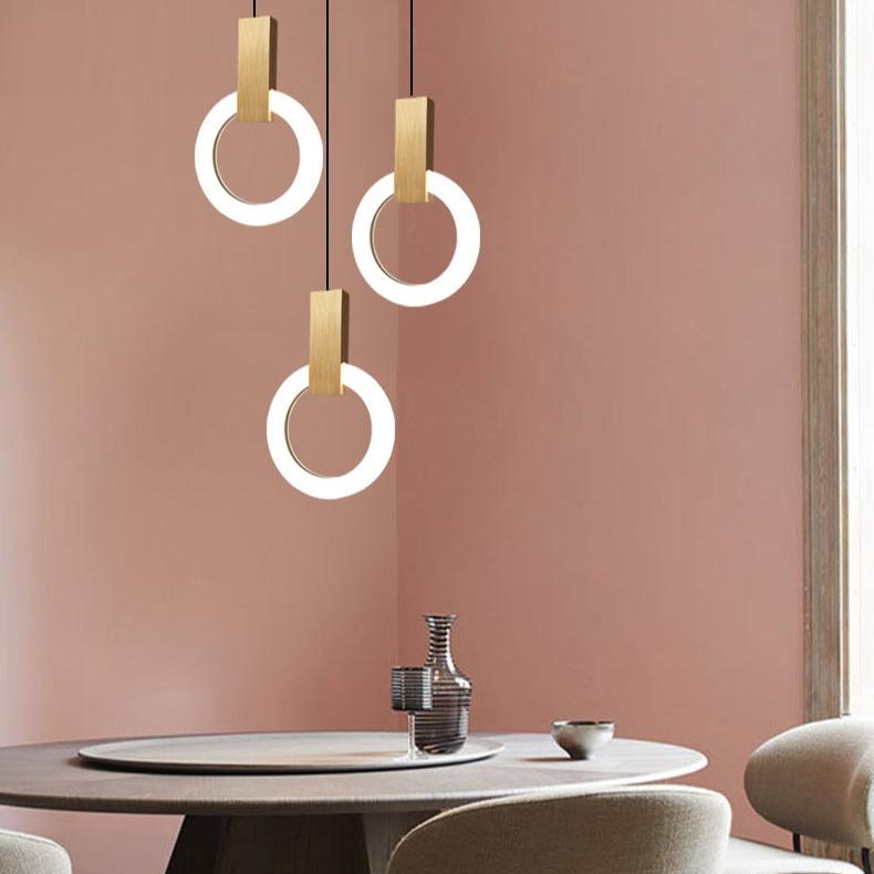 AuraRing™ Pendelleuchte – Minimalistische LED-Hängelampe im nordischen Ring-Design