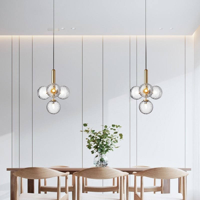 CrystalGlow™ Pendelleuchte – Moderne Hängelampe aus Glas & Aluminium