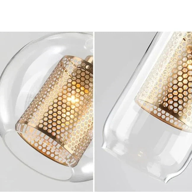 UrbanBeam™ Pendelleuchte – Moderne Hängelampe aus Eisen & Glas für Küche & Bad