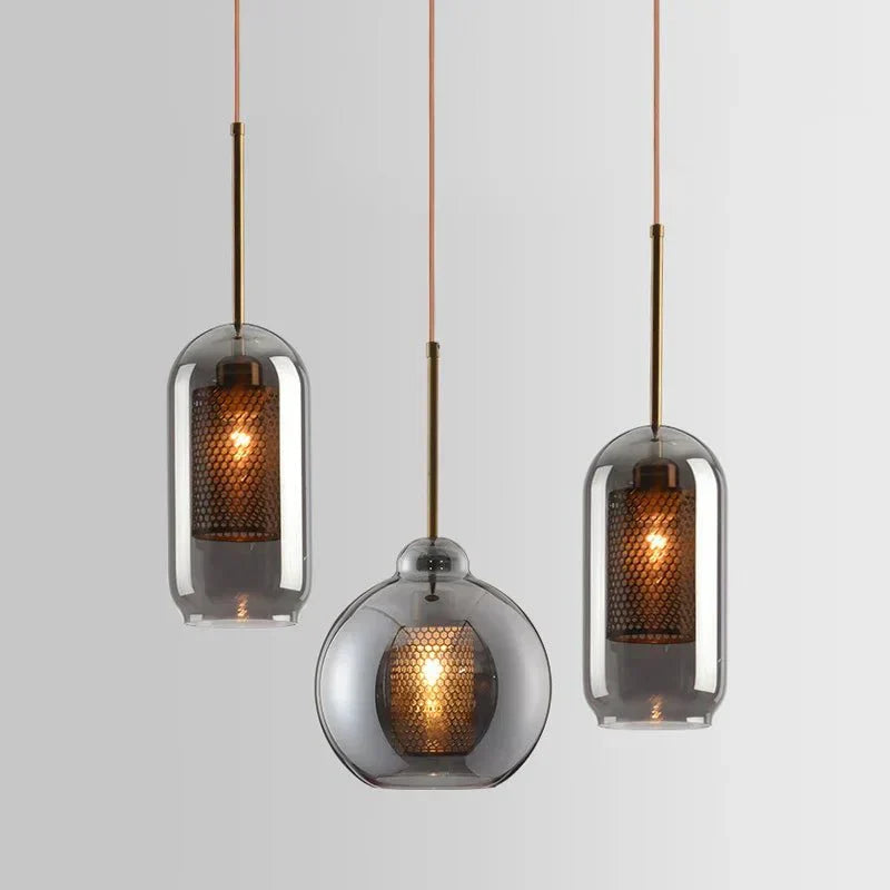 UrbanBeam™ Pendelleuchte – Moderne Hängelampe aus Eisen & Glas für Küche & Bad