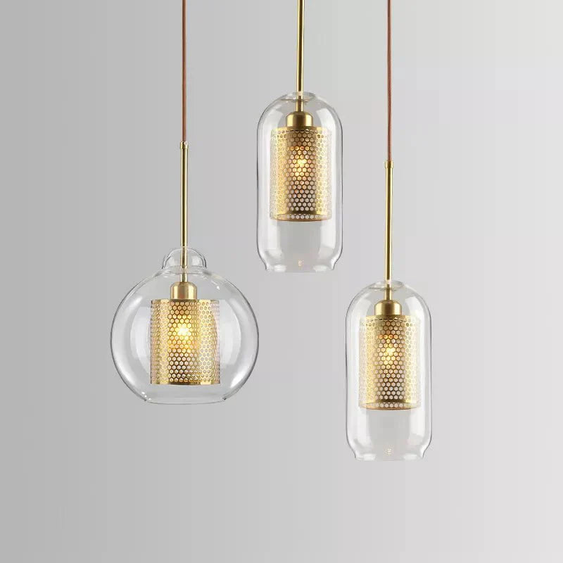 UrbanBeam™ Pendelleuchte – Moderne Hängelampe aus Eisen & Glas für Küche & Bad