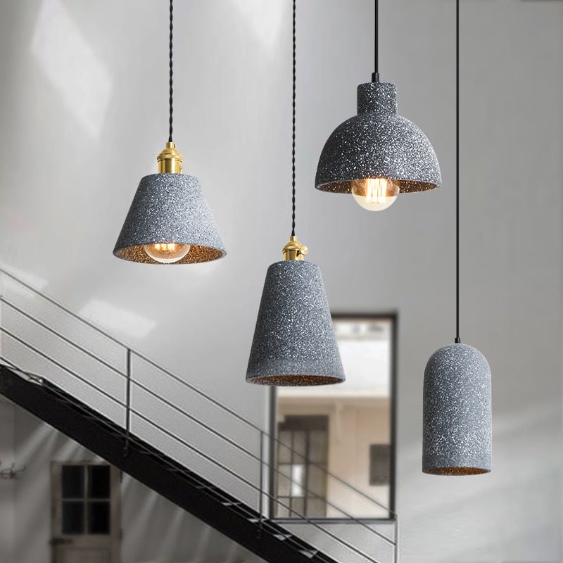 UrbanLume™ Pendelleuchte – Moderne Zement-Hängelampe im Industrial-Design