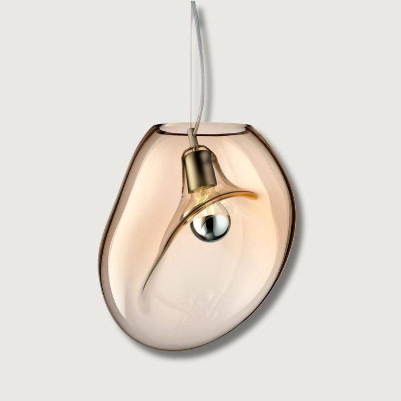 HydroBeam™ Pendelleuchte – Elegante Wassertropfen-Hängelampe aus Glas für moderne Wohnräume (E27)