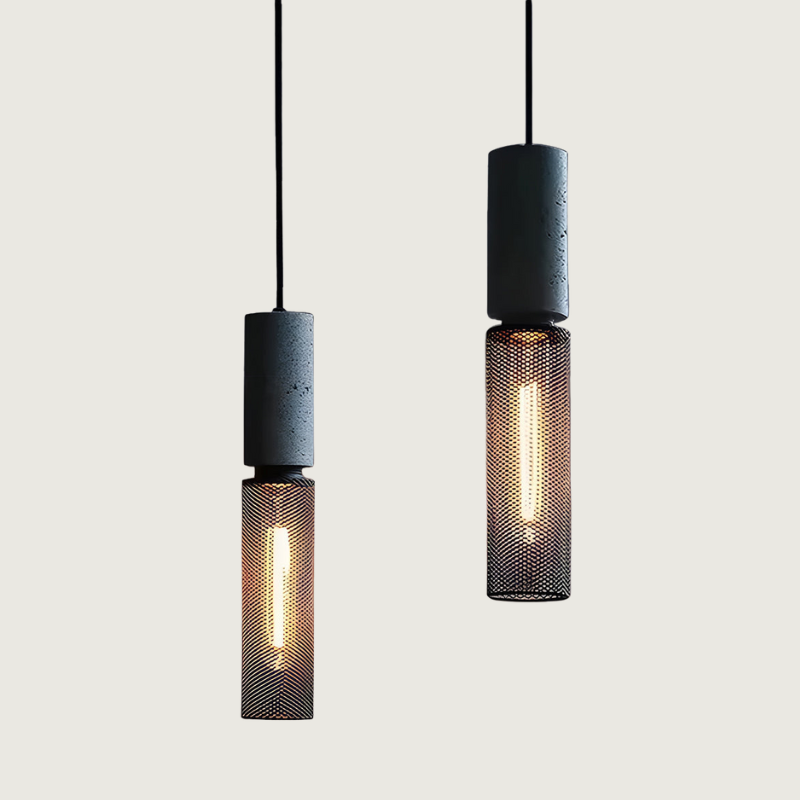 SteelLume™ Pendelleuchte – Industrielle Hängelampe aus Beton & Eisen (E27 LED, höhenverstellbar)