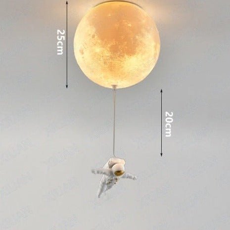 GalacticGlow™ Spaceman Deckenleuchte – Astronaut Mondlampe für Kinderzimmer