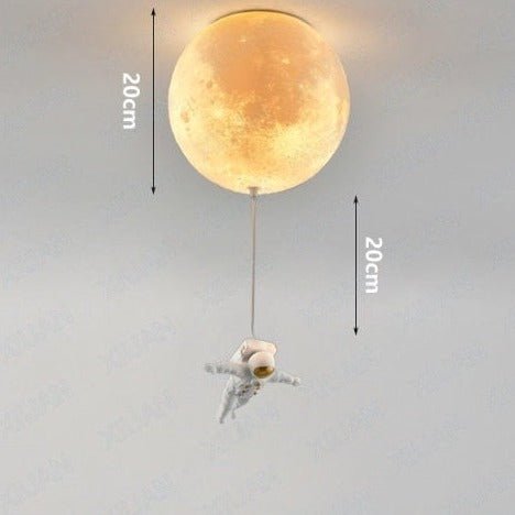 GalacticGlow™ Spaceman Deckenleuchte – Astronaut Mondlampe für Kinderzimmer