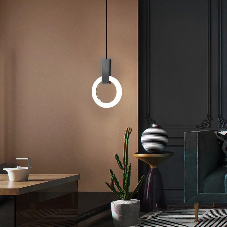 AuraRing™ Pendelleuchte – Minimalistische LED-Hängelampe im nordischen Ring-Design